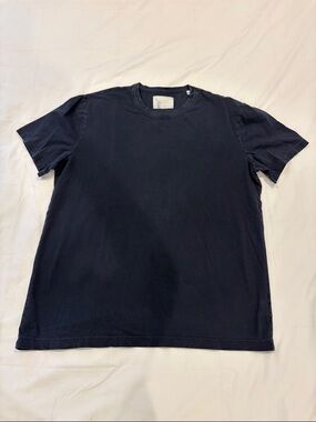 Citizens Of Humanity Navy Short Sleeve Crew Tee